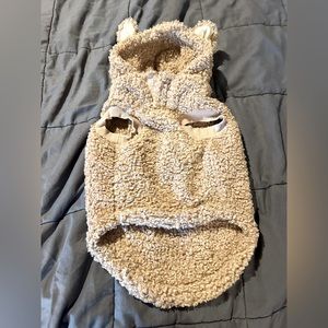 Sherpa Dog Sweatshirt with little ears For small dog 12 pounds